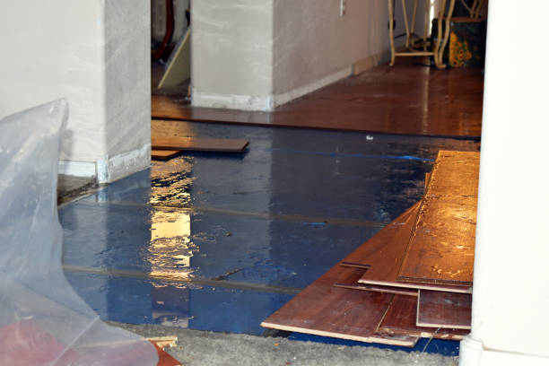Professional Sewage Cleanup technician working in Raymond, ME